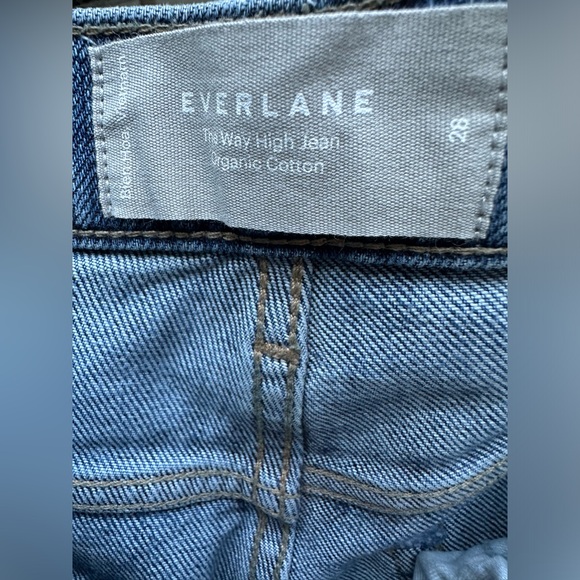 Everlane The Way High Jean Distressed straight leg organic cotton jeans - Picture 7 of 10